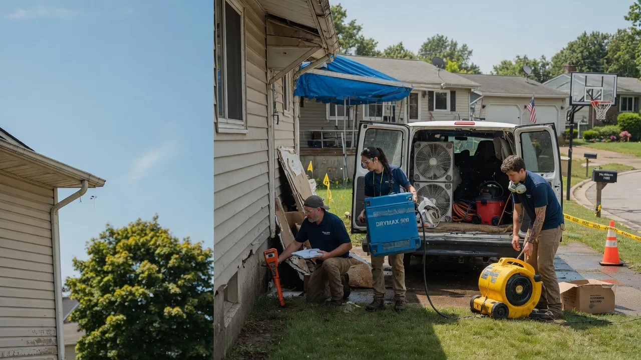 Ceiling Leak Cleanup in Huntington Station, NY near me